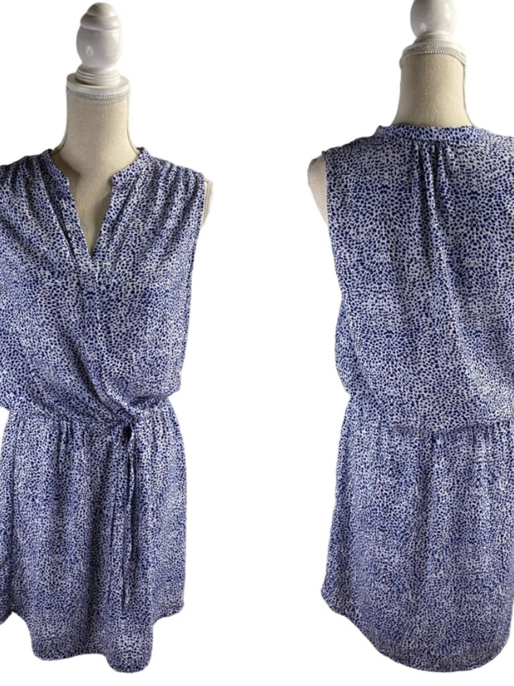 Hilary Radley Blue White Shirt Dress Size 8